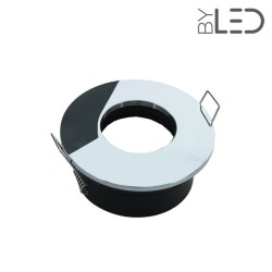 Spot pour ampoule GU10 - Ronde convex SPLIT - Chrome