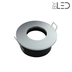 Spot pour ampoule GU10 - Ronde convex SPLIT - Alu mat