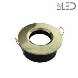 Spot pour ampoule GU10 - Ronde chanfrein SPLIT - Or satiné