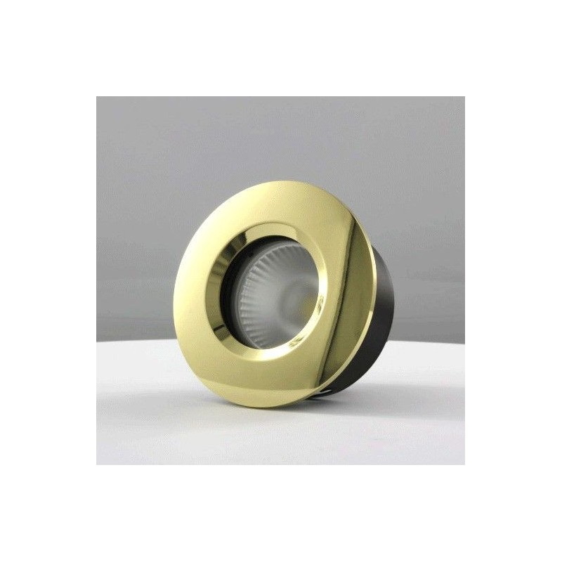Spot encastrable collerette ronde chanfrein SPLIT - Or brillant