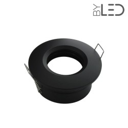 Spot pour ampoule GU10 - Ronde chanfrein SPLIT - Noir