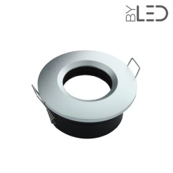 Spot pour ampoule GU10 - Ronde chanfrein SPLIT - Alu mat