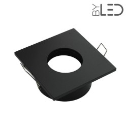 Spot pour ampoule GU10 - Carrée flat SPLIT - Noir