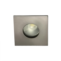 Spot pour ampoule GU10 - Carrée flat SPLIT - Nickel satiné