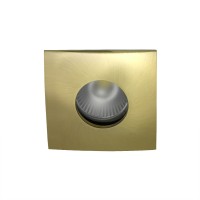 Spot pour ampoule GU10 - Carrée convex SPLIT - Or satiné