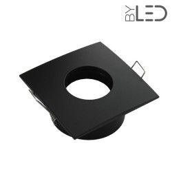 Spot pour ampoule GU10 - Carrée convex SPLIT - Noir