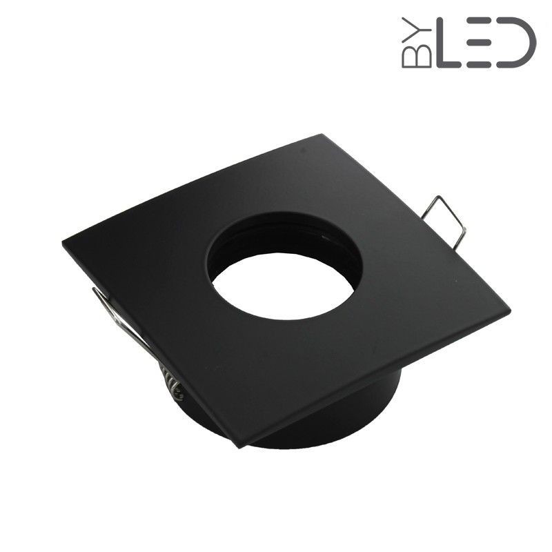 Spot encastrable collerette carrée convex SPLIT - Noir