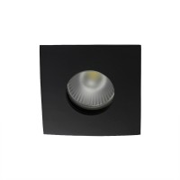 Spot pour ampoule GU10 - Carrée convex SPLIT - Noir