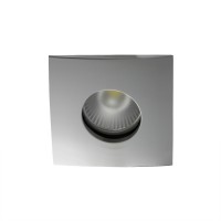 Spot pour ampoule GU10 - Carrée convex SPLIT - Chrome