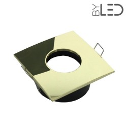Spot pour ampoule GU10 - Carrée convex SPLIT - Or brillant