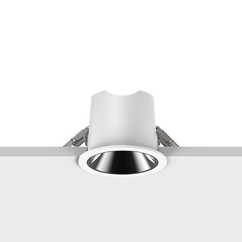 Spot LED encastré rond blanc réflecteur canon de fusil 7W - Miror