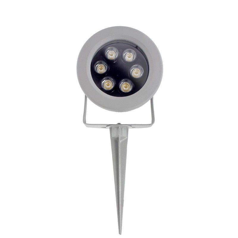 Spots extérieurs avec piquet X6 - Pour Ampoule LED GU10 - Câble