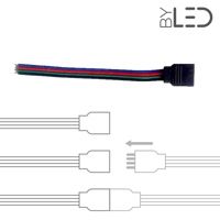 Connecteur ruban LED RGB 4 broches (mâle ou femelle)