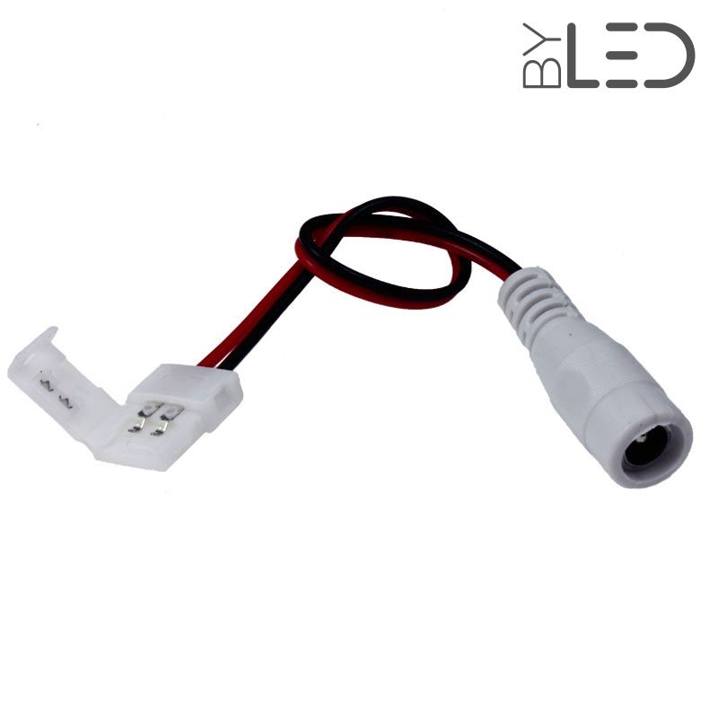 Connecteur pour ruban LED sans soudure avec 1 click 8mm + câble - ®