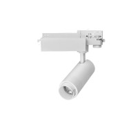 Spot LED sur rail à focale variable 10W - Triphasé - Blanc - Zooom 10