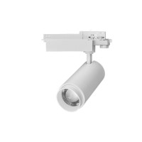 Spot LED sur rail à focale variable 30W - Triphasé - blanc - Zooom 30
