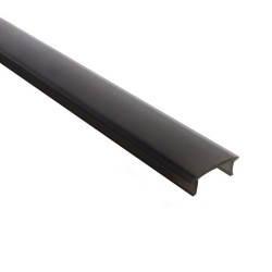 Diffuseur X08  givré, transparent ou fumé pour profilé C33 - C66 - E33 - E44 - E45