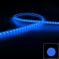 Ruban LED étroit haute fidélité IP68 - 4,8W/m - 120 LED/m - 2835E - 5m - 24V - Bleu