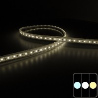 Ruban LED étroit haute fidélité IP68 - 4,8W/m - 120 LED/m - 2835E - 5m - 24V - Blanc