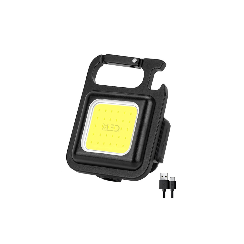 Mini lampe torche LED 6W puissante, rechargeable et multifonction