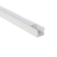 Profilé aluminium blanc pour ruban LED