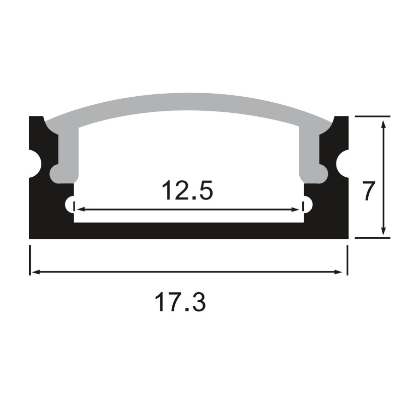 Profilé aluminium pour ruban LED