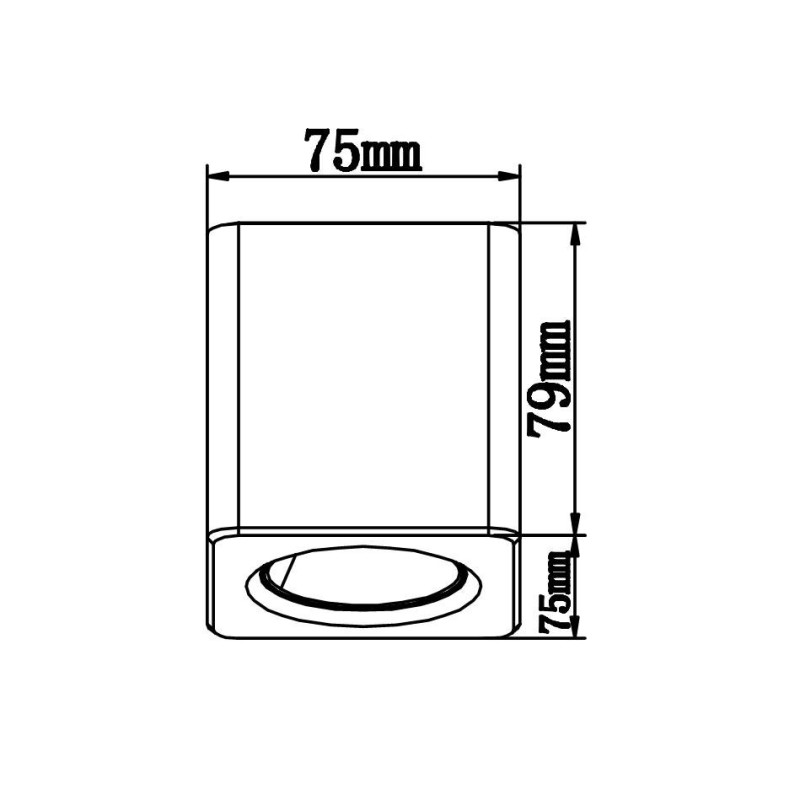 Applique LED blanche  7W – 35° - SHINE
