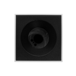 Plafonnier GU10 carré - RT2020 - IP65 - Blanc Sablé & Noir Sablé - RUBYK