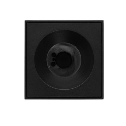 Plafonnier GU10 carré - RT2020 - IP65 - Noir Sablé - RUBYK