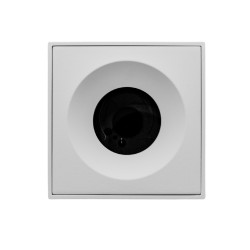 Plafonnier GU10 carré - RT2020 - IP65 - Blanc Sablé - RUBYK