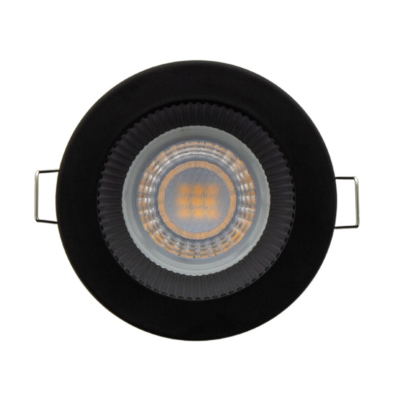 Spot encastrable anti-éblouissement noir mat IP20 pour LED GU10 – DEEEN