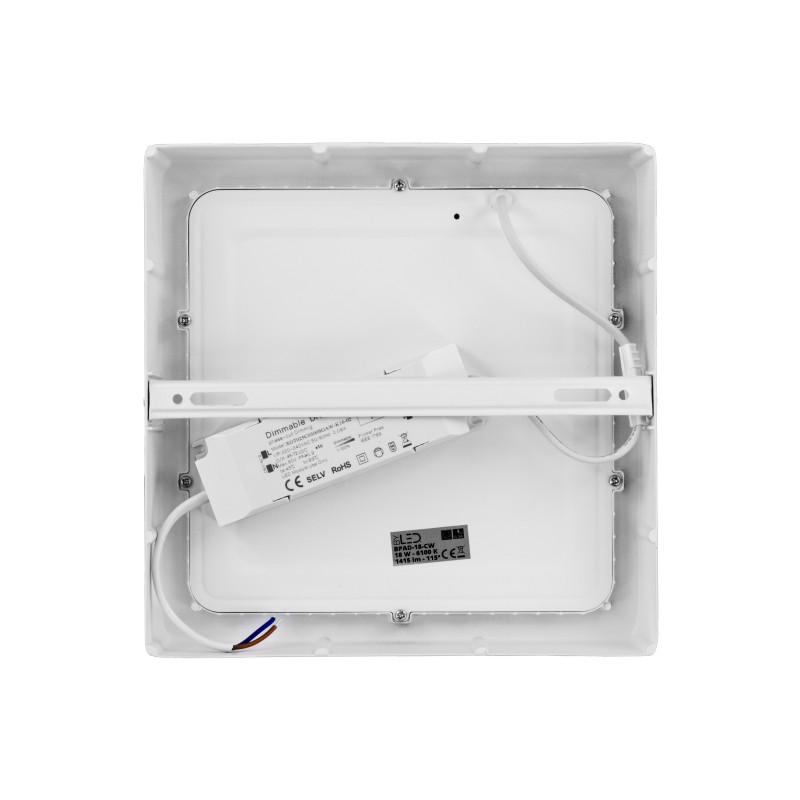 Dalle LED carrée 18W en applique - extra plate - plafonnier BONNY