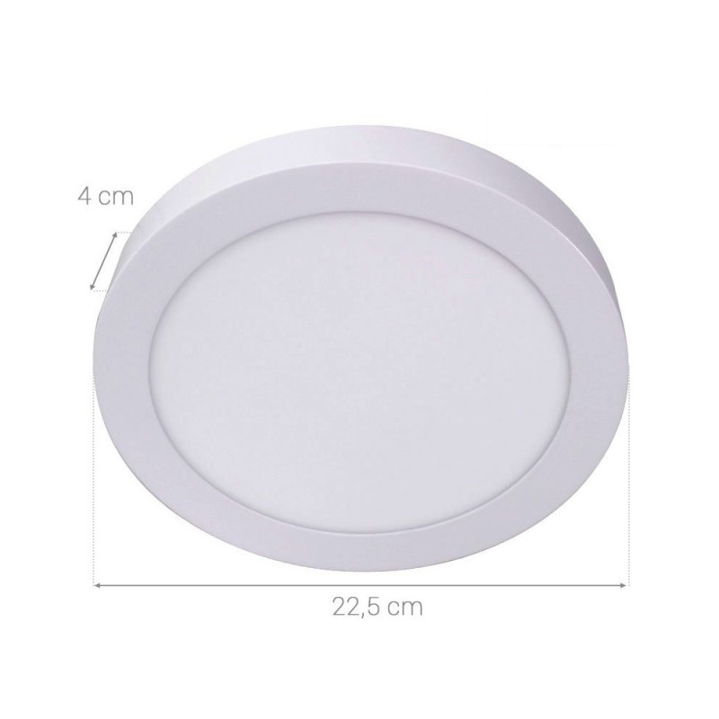 Dalle LED ronde 18 W saillie - plafonnier - BONNY-18
