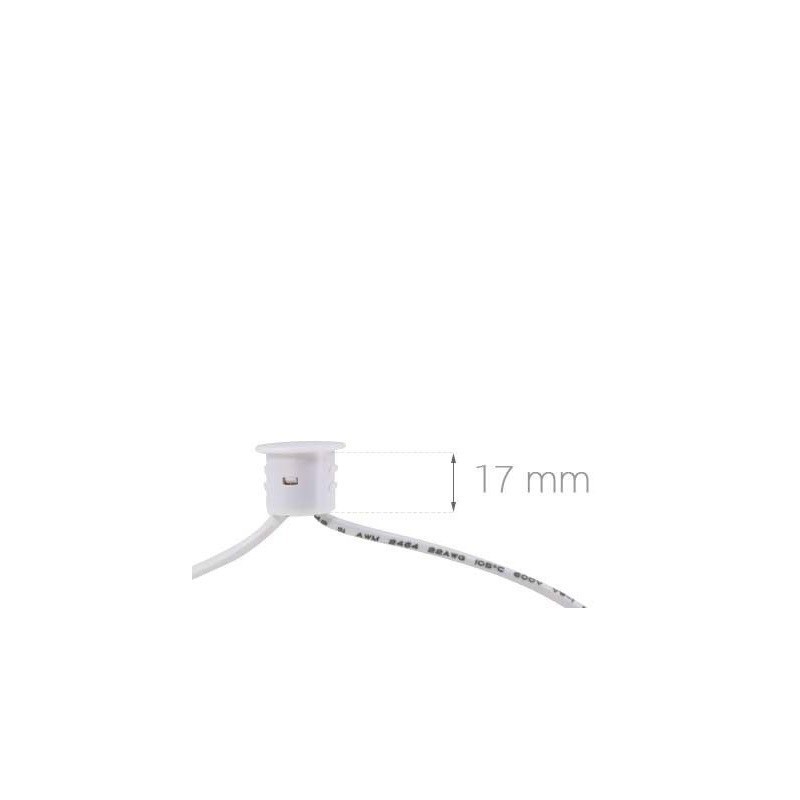 Interrupteur sensitif encastrable noir pour ruban LED