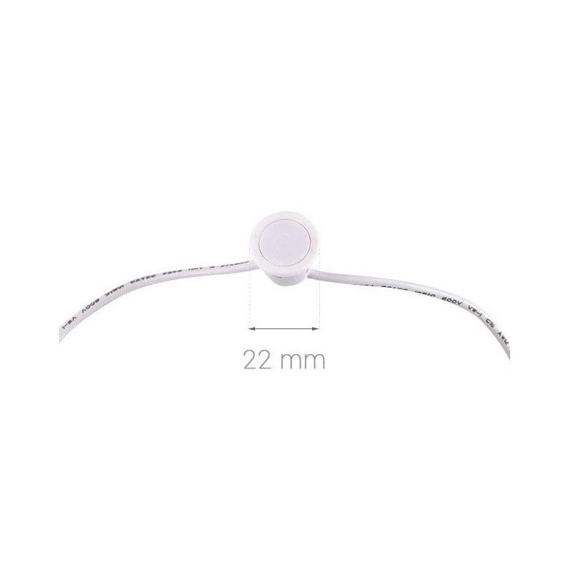 Interrupteur sensitif encastrable noir pour ruban LED