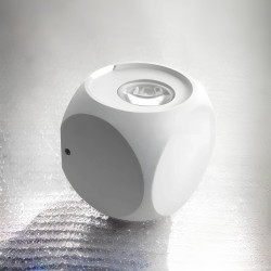 Applique LED murale extérieure Up & Down - 4W - 230V - Blanc - KUBBE 2x2