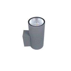 Applique LED murale extérieur - 8W - 230V - Gris - CYLED 8