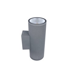 Applique LED murale extérieure Up & Down - 16W - 230V - Gris - CYLED 2x8
