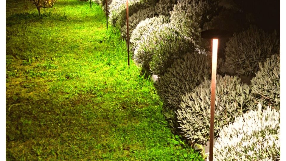 Borne LED extra fine d'extérieur à tête bombée - 7W - 100 cm - Chocolat - HAALÖ