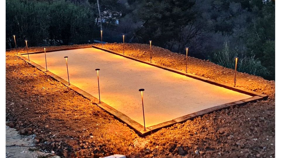 Borne LED extra fine d'extérieur à tête bombée - 7W - 100 cm - Chocolat - HAALÖ