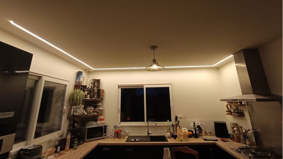 Ruban LED COB - 8W/m - IP65G - Blanc - 320LED/m - à la coupe - 24V