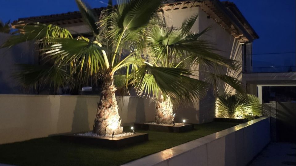 Mini spot de jardin dimmable - 2W - 12V - Corten - PICCO