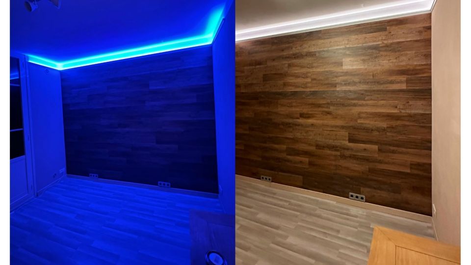 Ruban LED RGB & Blanc chaud - 19,2W/m - IP20 - 60 LED/m - 5050 - 5m - 24V