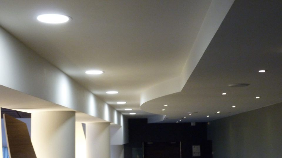 Dalle LED ronde 9 W encastrable - extra plate - SUNNY-9