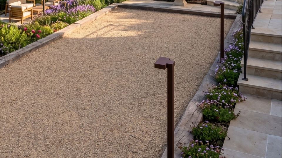 Borne LED d'extérieur 18W à éclairage latéral - 65 cm - Corten - BOKIA