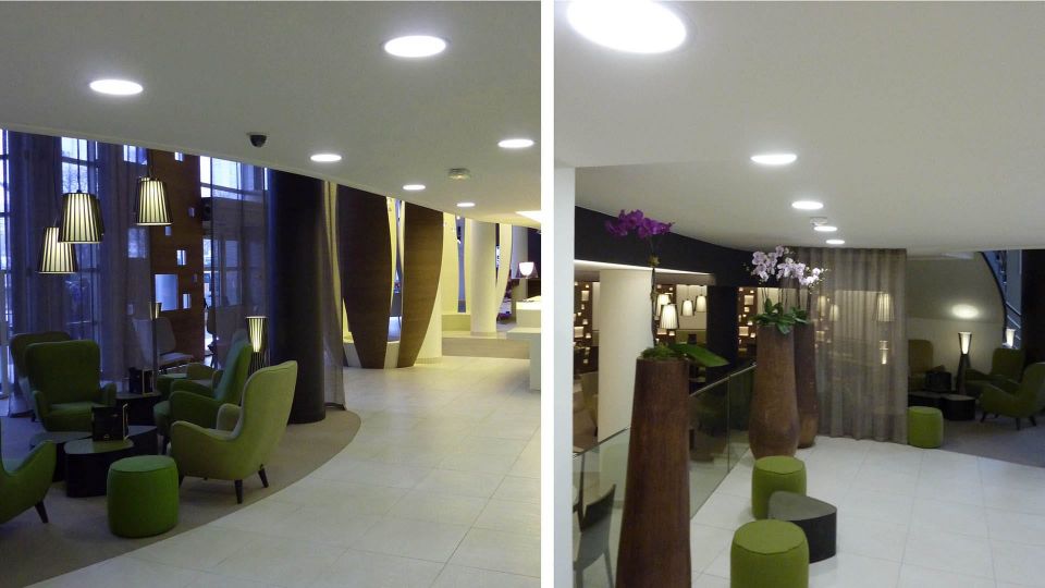 Dalle LED ronde 18 W encastrable - extra plate - SUNNY-18