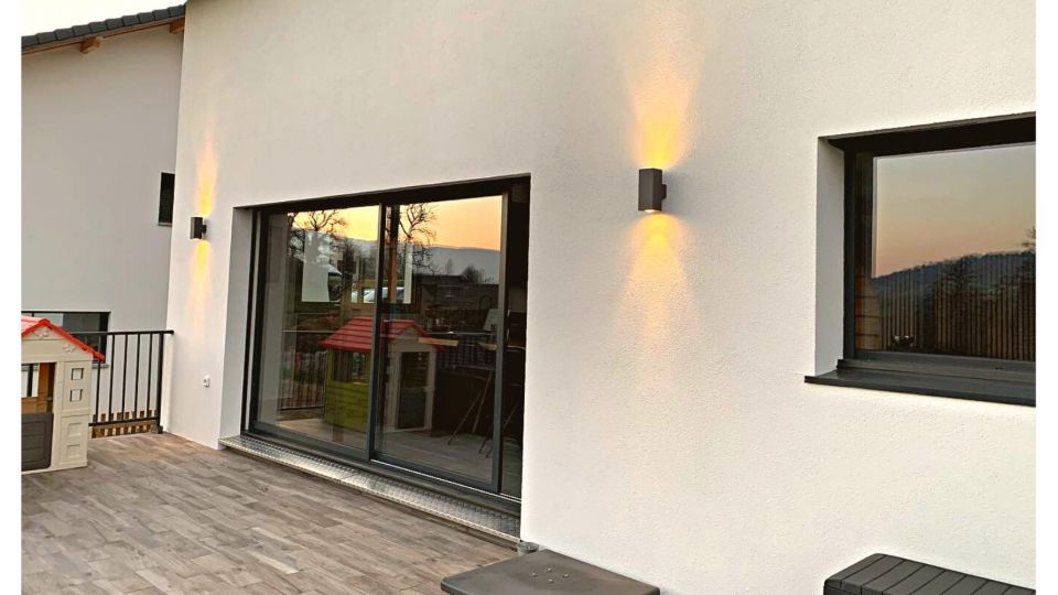 Applique LED murale extérieure Up & Down - 6W - 230V - Anthracite - AGORA