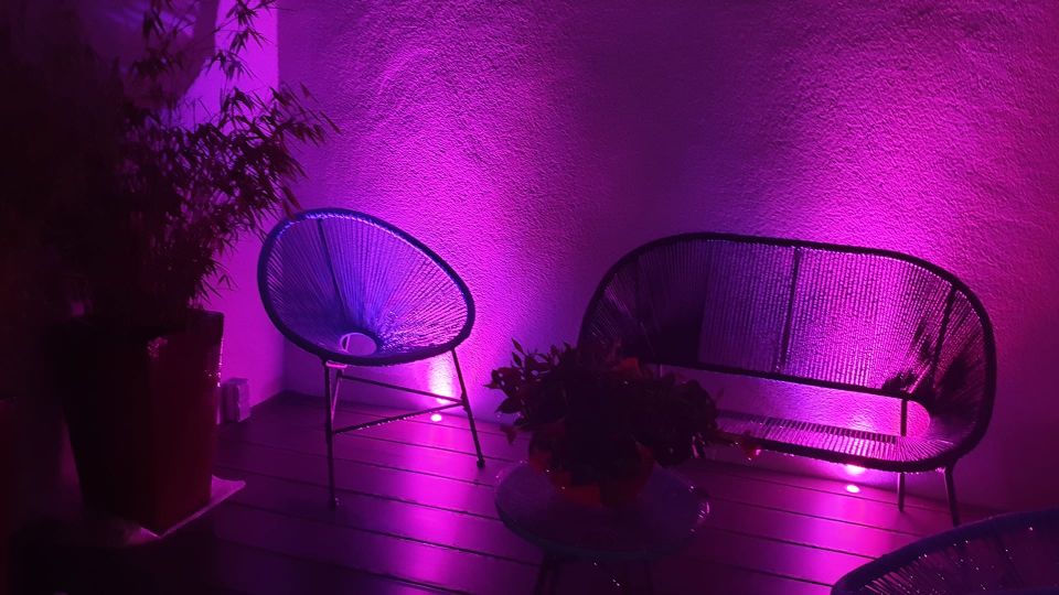 Spot LED encastré de sol RGB - 3W - 24V - Inox - DECKS 3