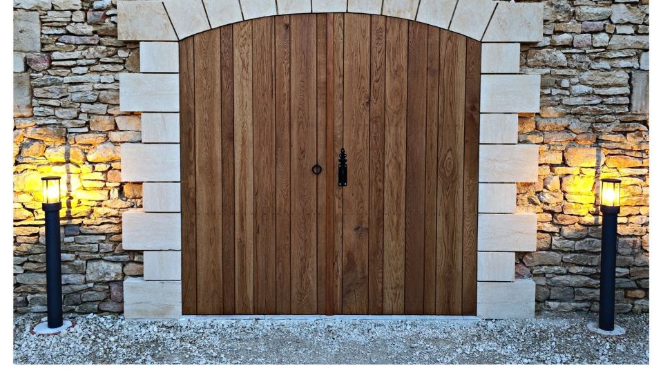 Borne LED de jardin sans ampoule E27 - 230V - Anthracite - TRADI