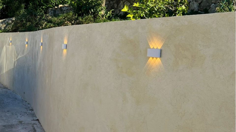 Applique LED murale extérieure triple direction - 6W - 230V - Blanc - FOCAL 6x1